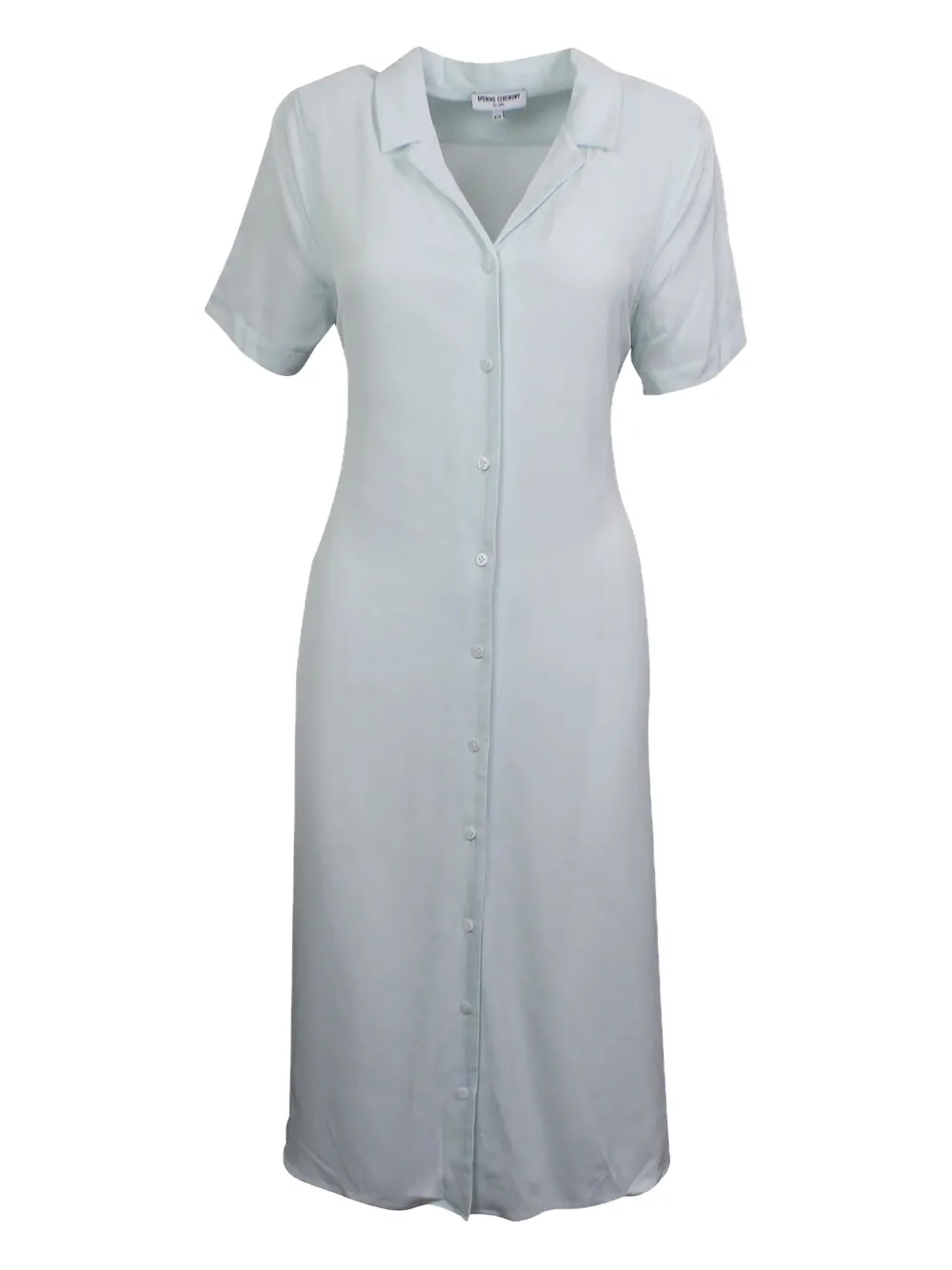 lace-up shirt dress