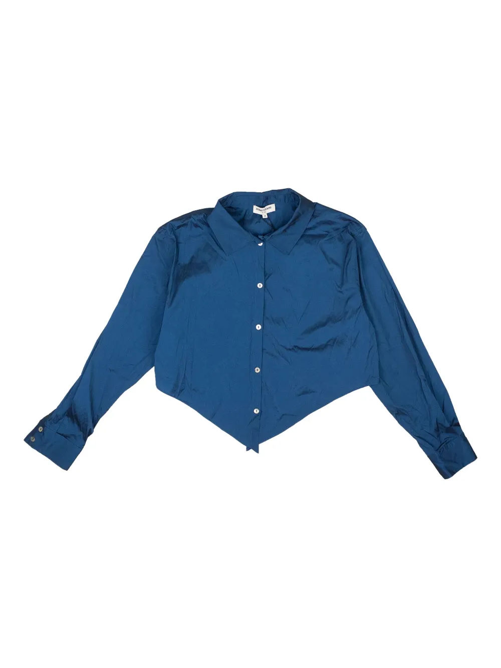 pointed-hem shirt