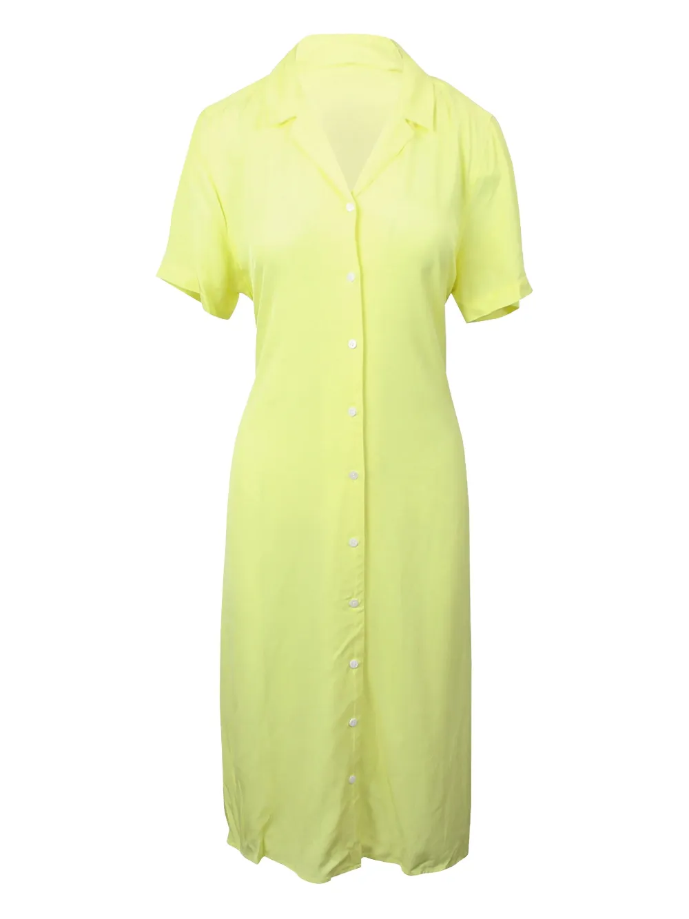 lace-up shirt dress