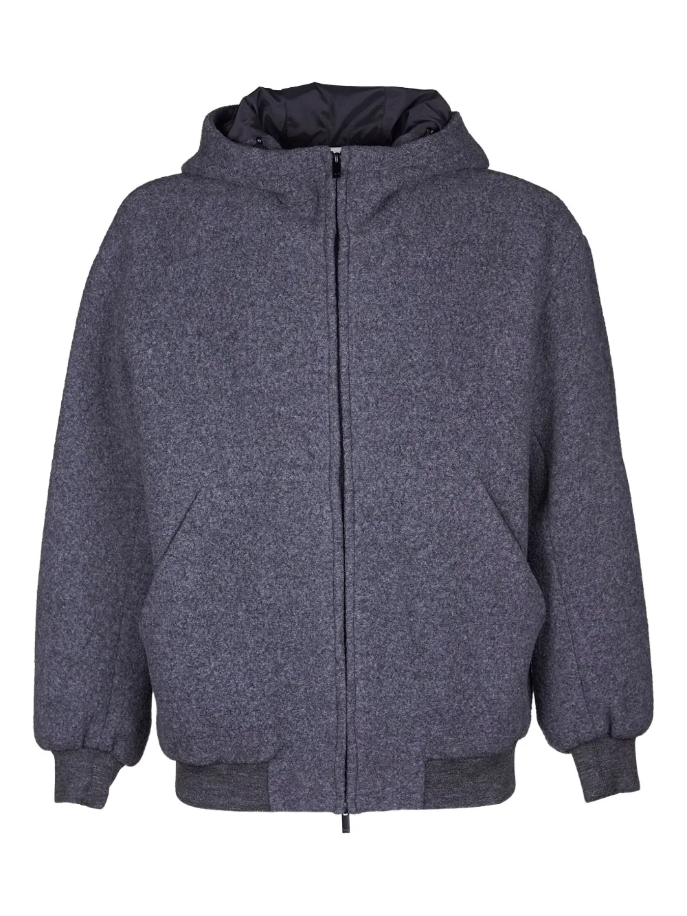Hevo Japigia hooded zip-up jacket | Grey | Image 1