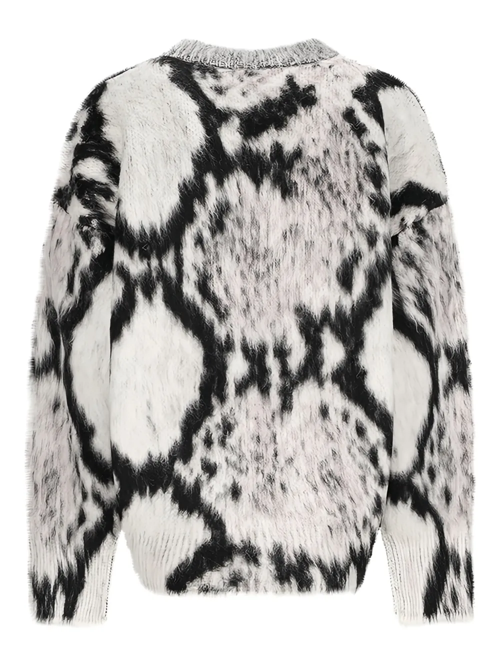 The Attico snake-print mohair sweater | Sweaters | Image 2