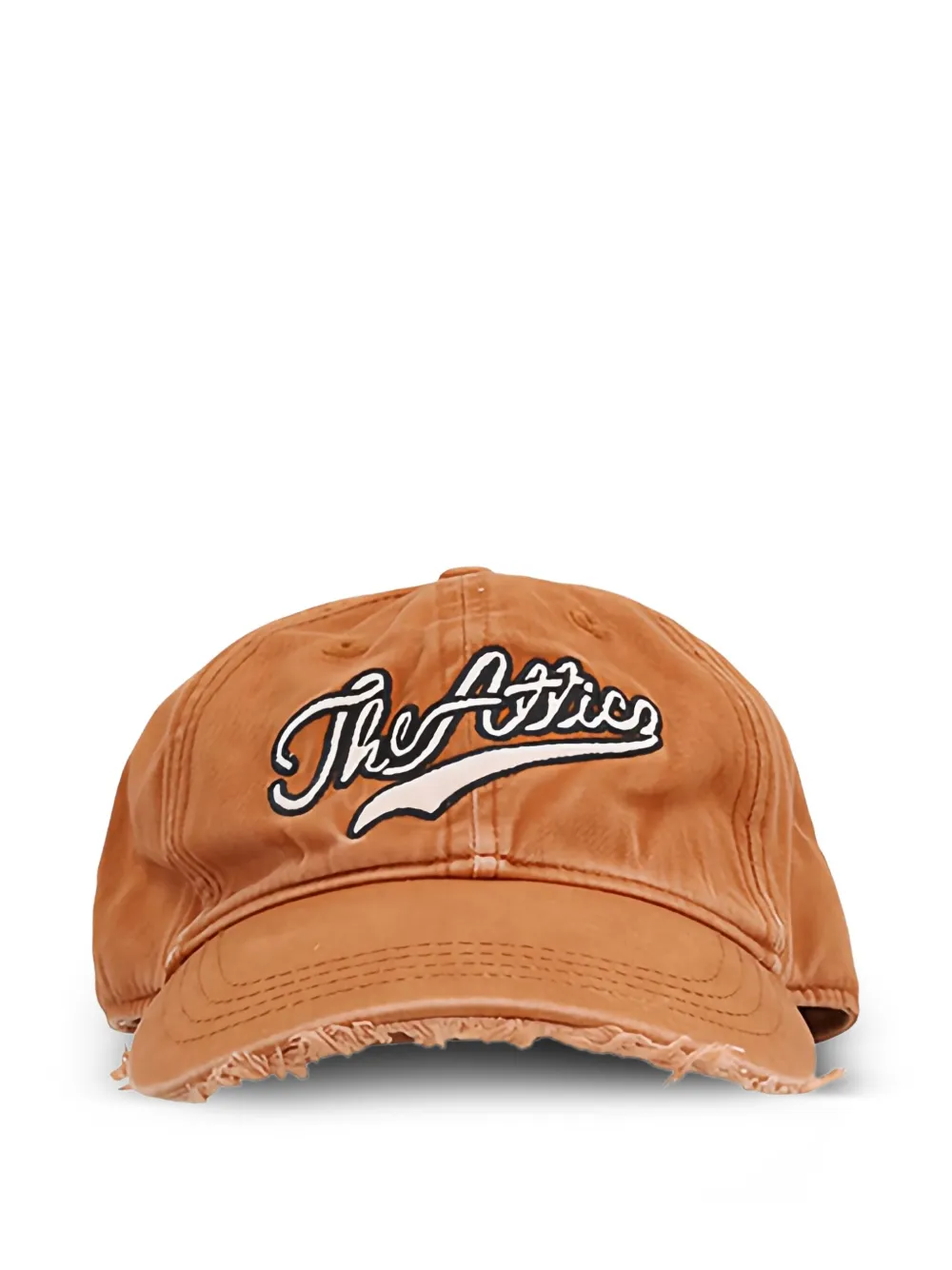 The Attico Honkbalpet met geborduurd logo Oranje