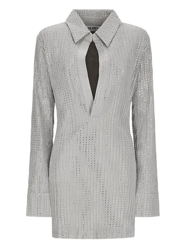 the attico grey dress Light American Fleece Mini Dress – Antonioli.eu main image 1