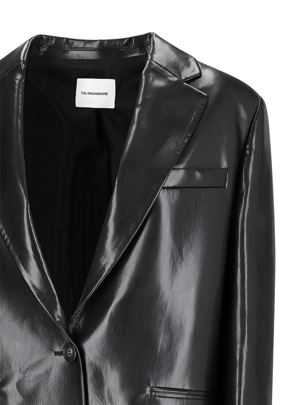 THE ANDAMANE single-breasted blazer Zwart