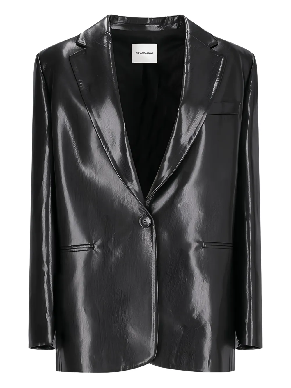 THE ANDAMANE single-breasted blazer Zwart