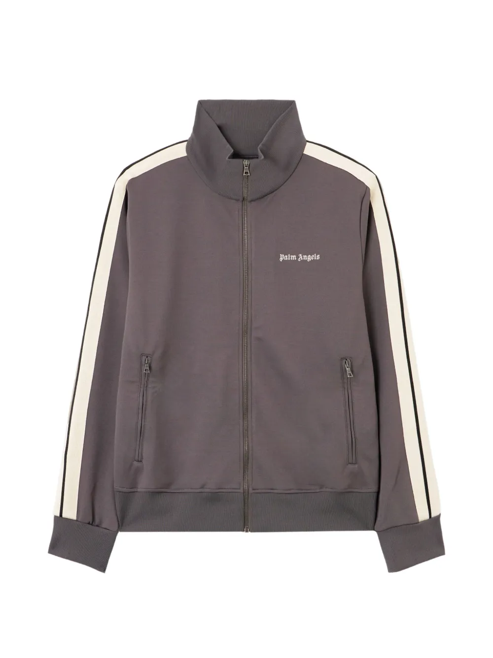 Palm Angels stripe-detail long-sleeves jacket - Grey