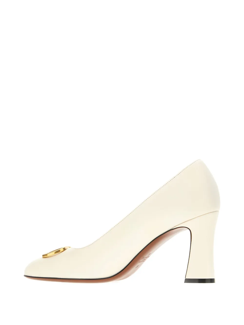Valentino Garavani 80mm VLogo block-heel pumps Neutrals