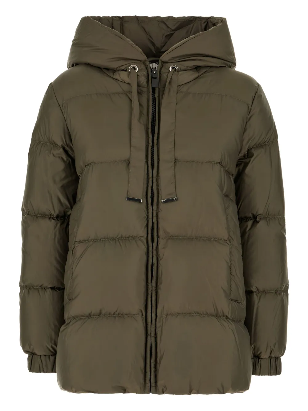 Max Mara hooded quilted jacket | Green | Image 1