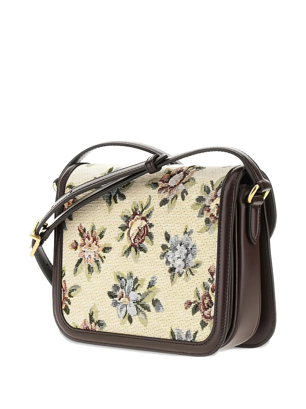 Valentino Garavani floral tapestry shoulder bag - Beige