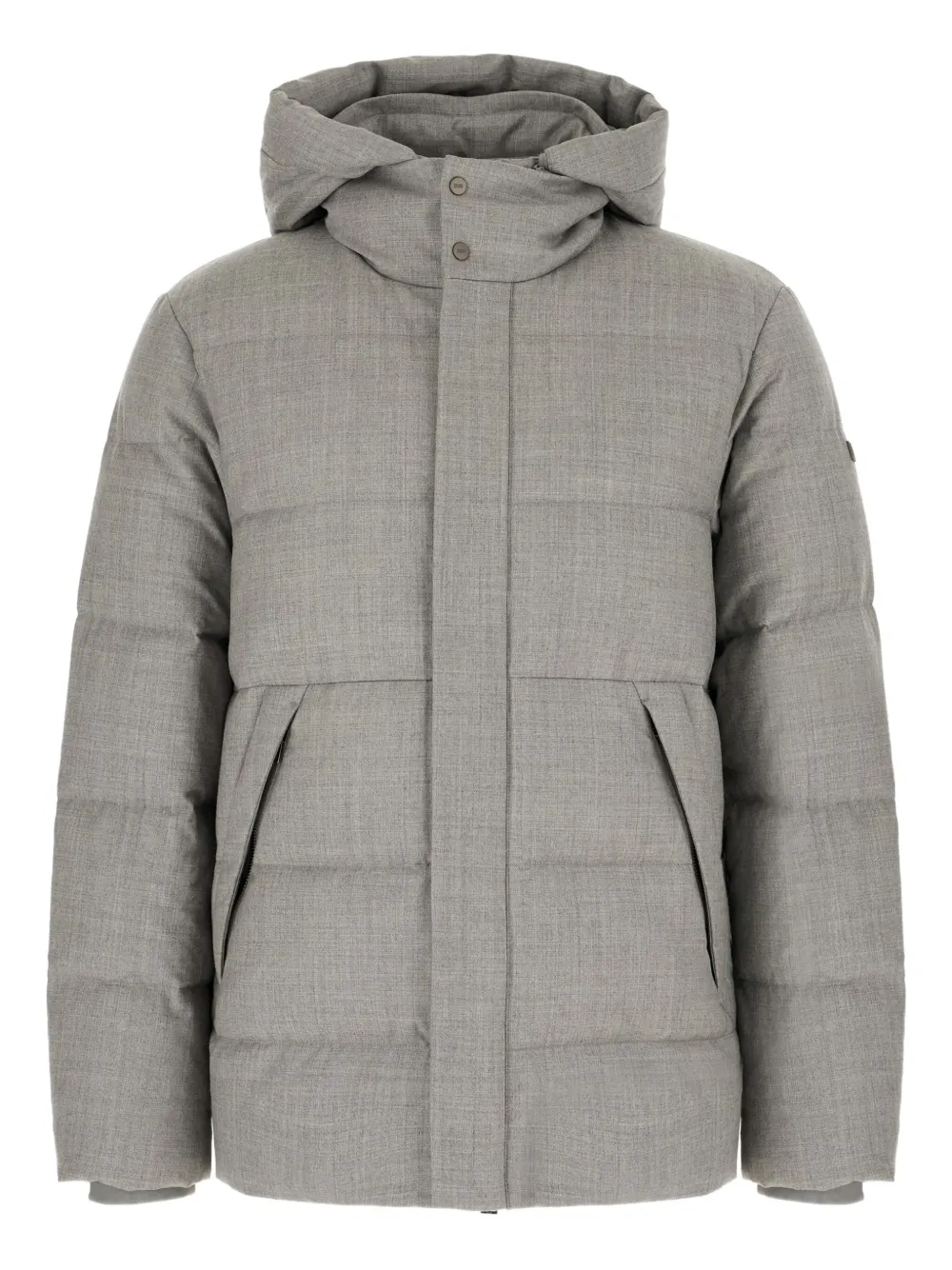 Duno hooded quilted jacket | Grey | Image 1