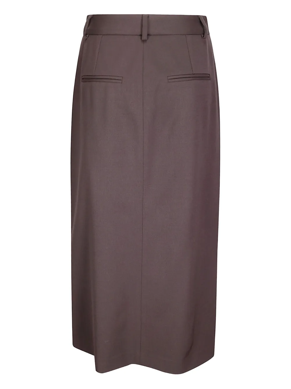 Alberto Biani front-slit pencil skirt - Bruin