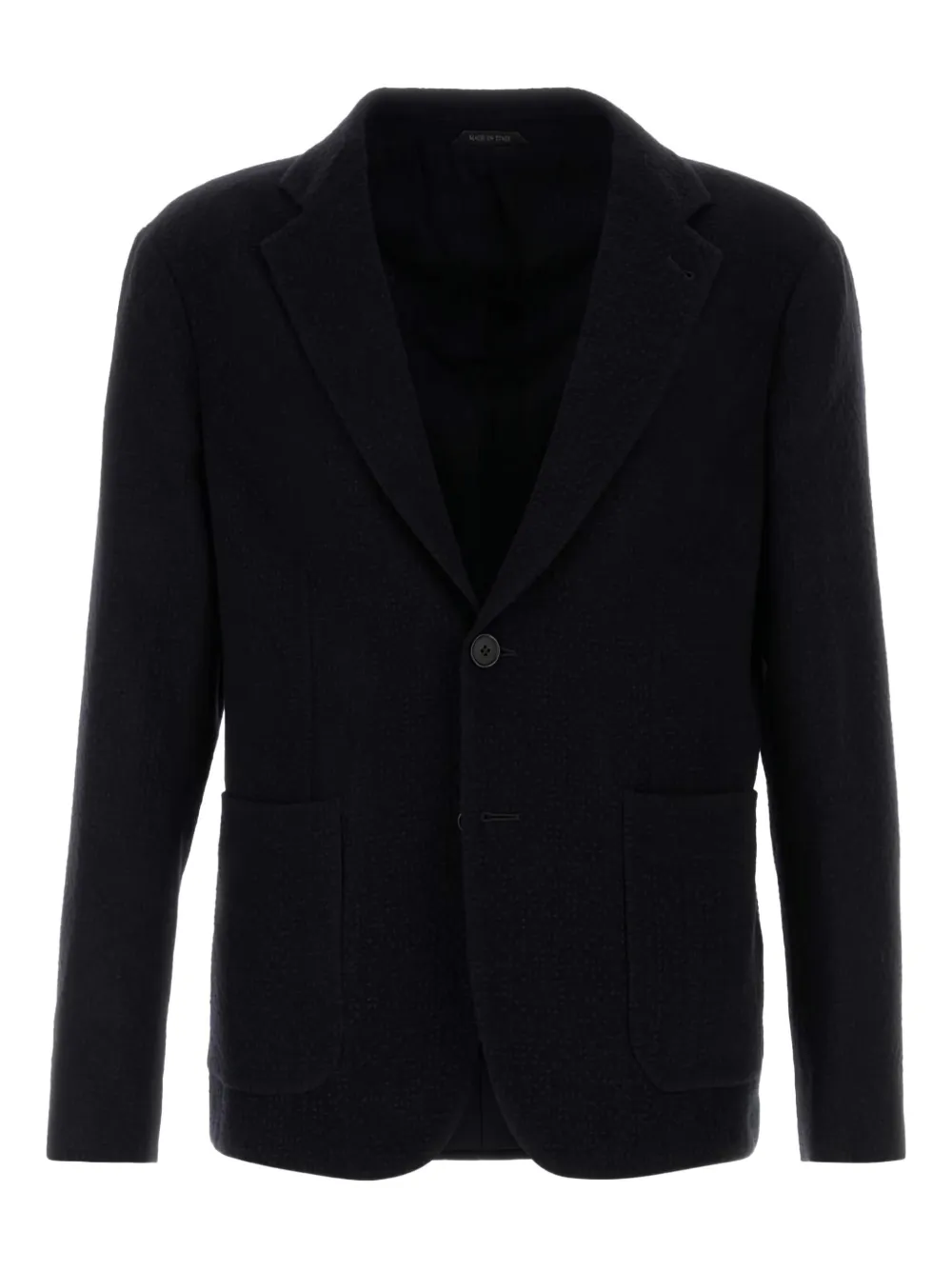 Giorgio Armani Blazer met enkele rij knopen Blauw