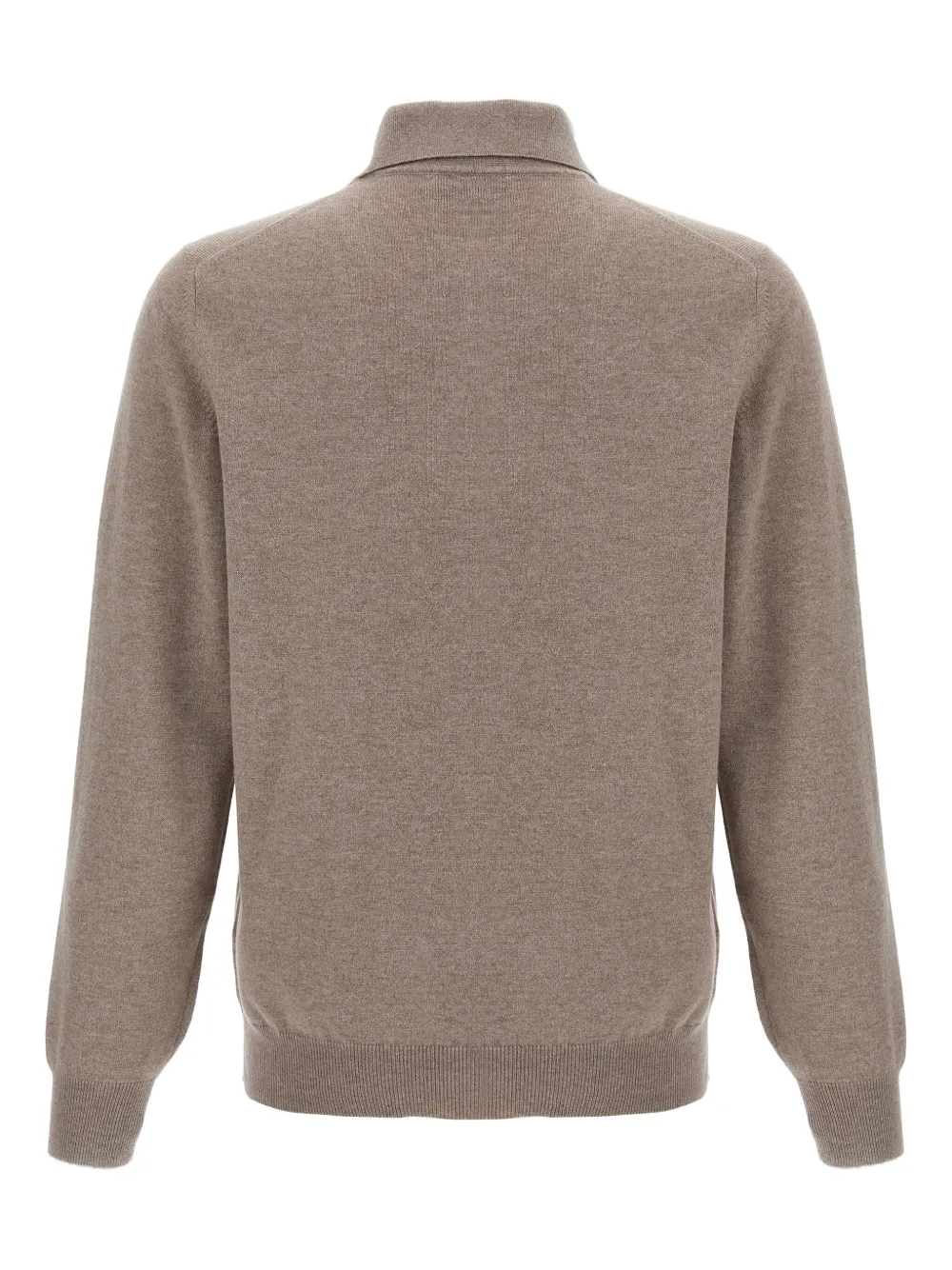 Brunello Cucinelli cashmere long-sleeve polo shirt - Beige