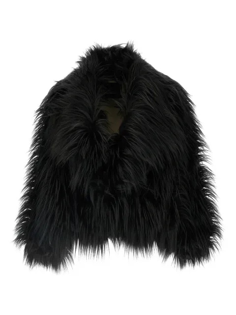 B&B COUTURE Ice long-hair lapel coat