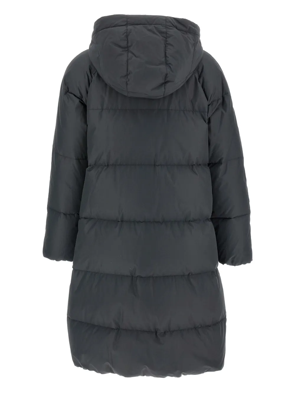 Brunello Cucinelli quilted-design hooded down coat Grijs