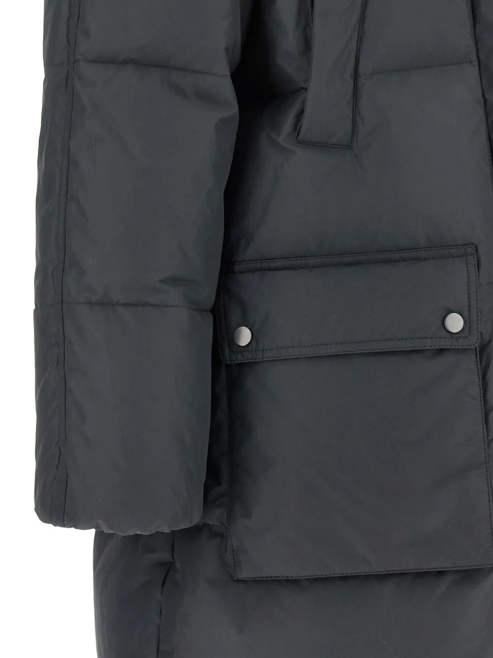 Brunello Cucinelli quilted-design hooded down coat Grijs
