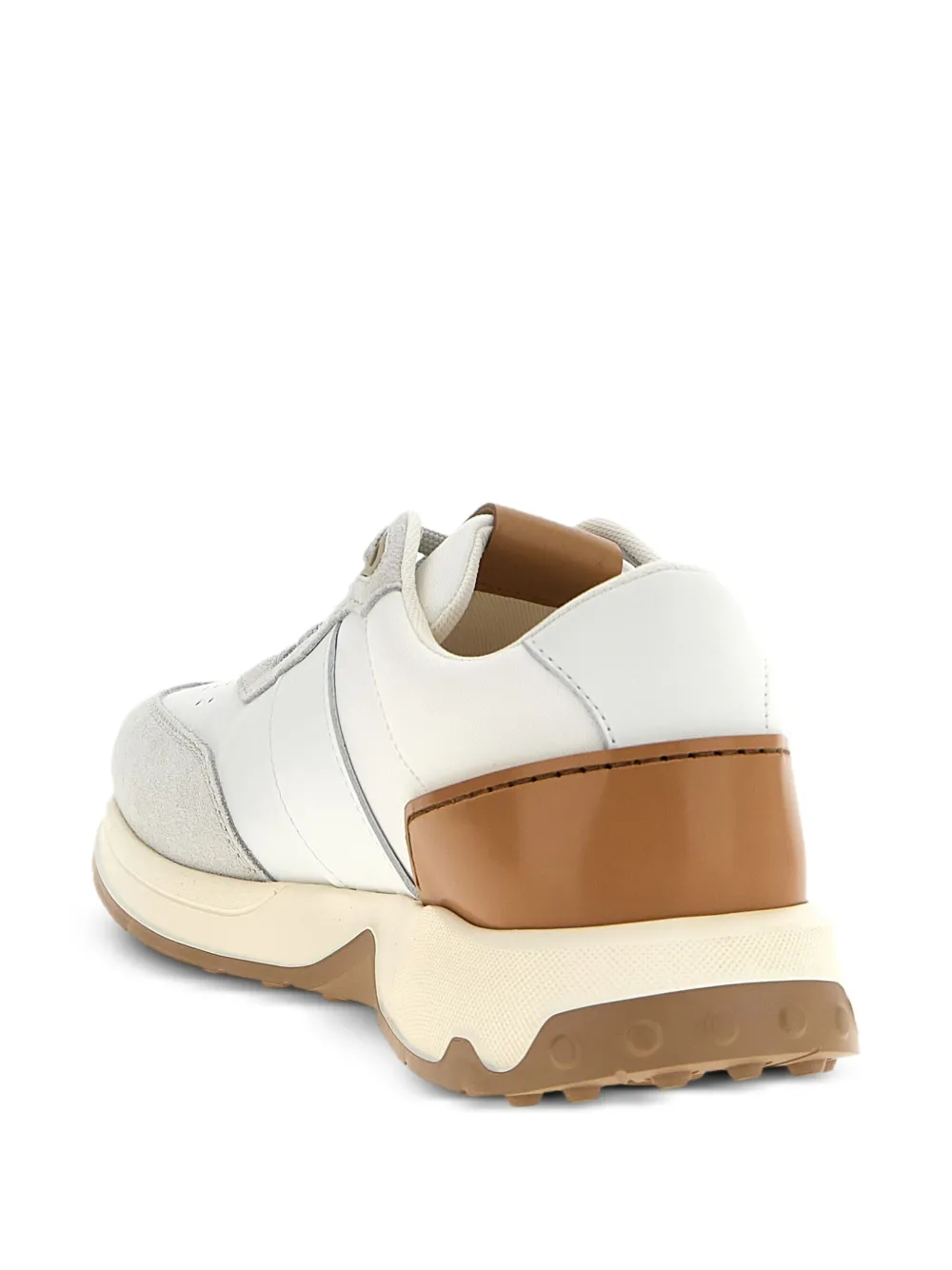 Tod's leather suede-panel sneakers White