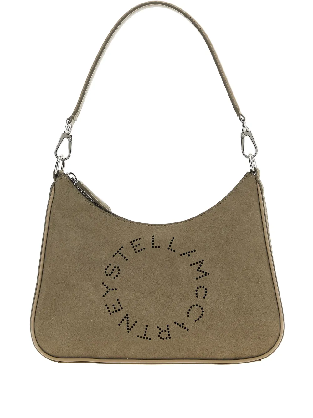Stella McCartney small Hobo logo-detail shoulder bag - Grigio