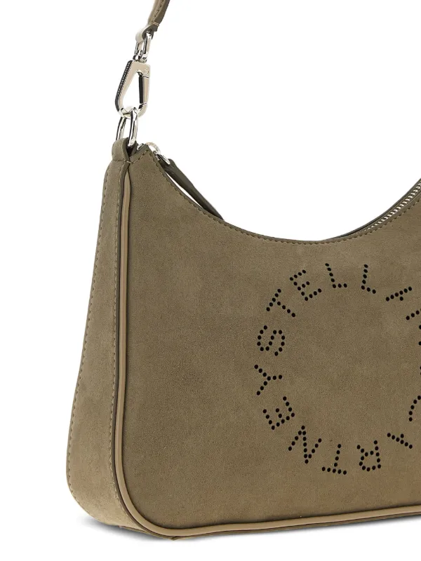 Stella McCartney Small Hobo logo-detail Shoulder Bag | Grey