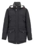 Brunello Cucinelli quilted wool coat - Grey