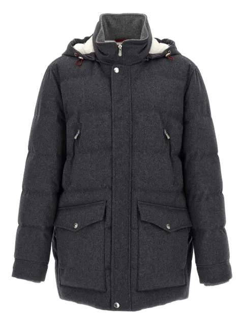 Brunello Cucinelli Gesteppter Mantel