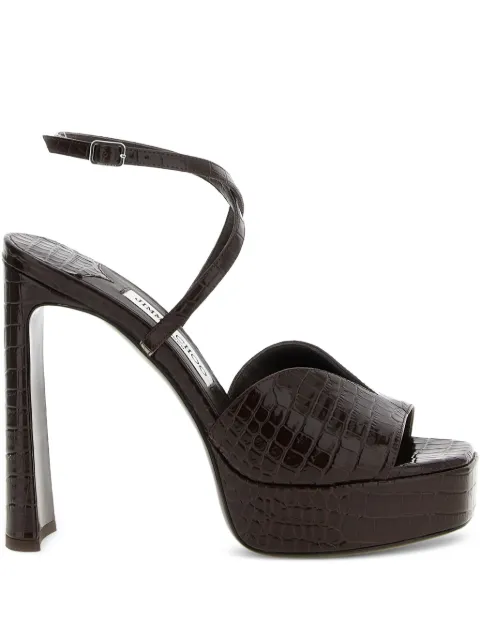 Jimmy Choo 125mm crocodile-print platform sandals