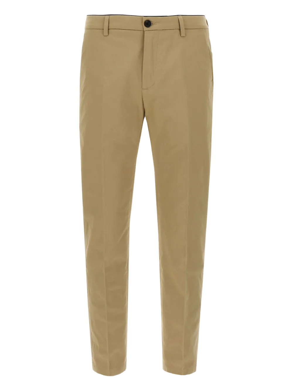 pleated zip-fly trousers