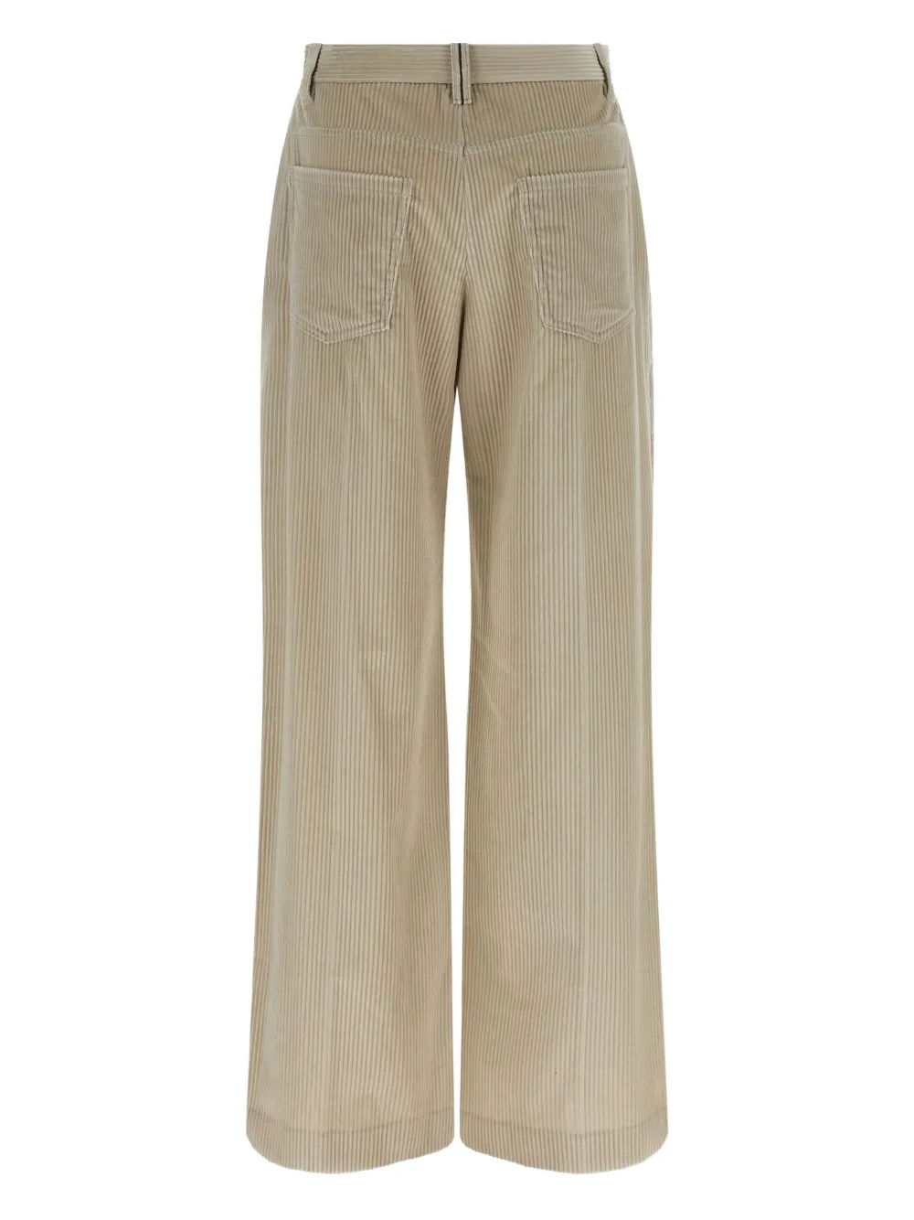 Brunello Cucinelli pleated corduroy trousers Beige