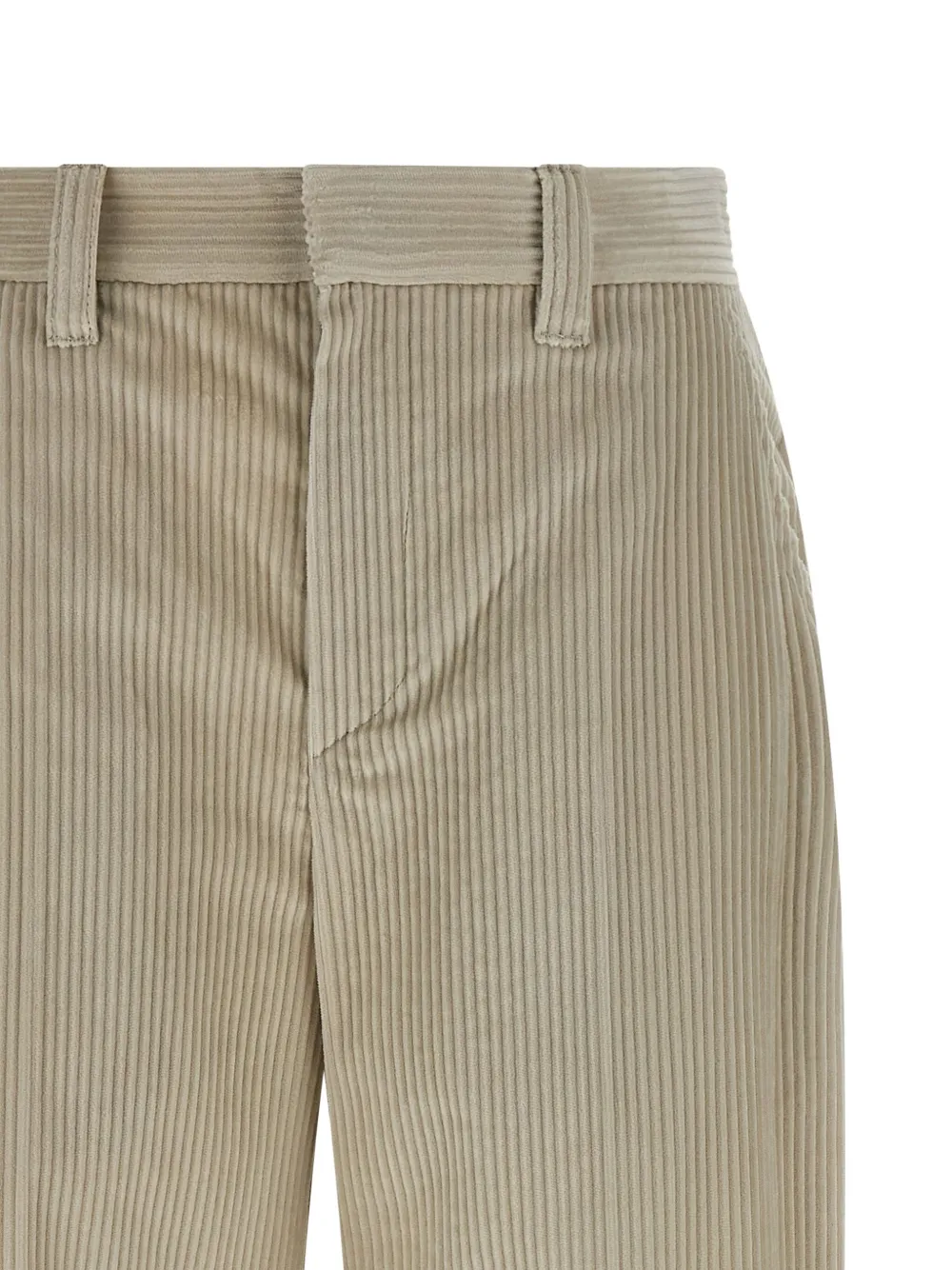 Brunello Cucinelli pleated corduroy trousers Beige