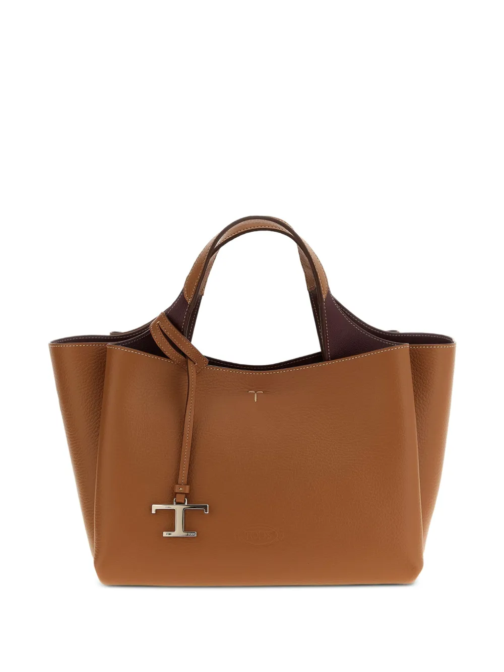Tod's medium logo-charm tote bag Bruin