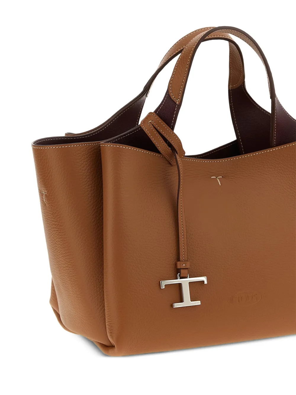 Tod's medium logo-charm tote bag Bruin