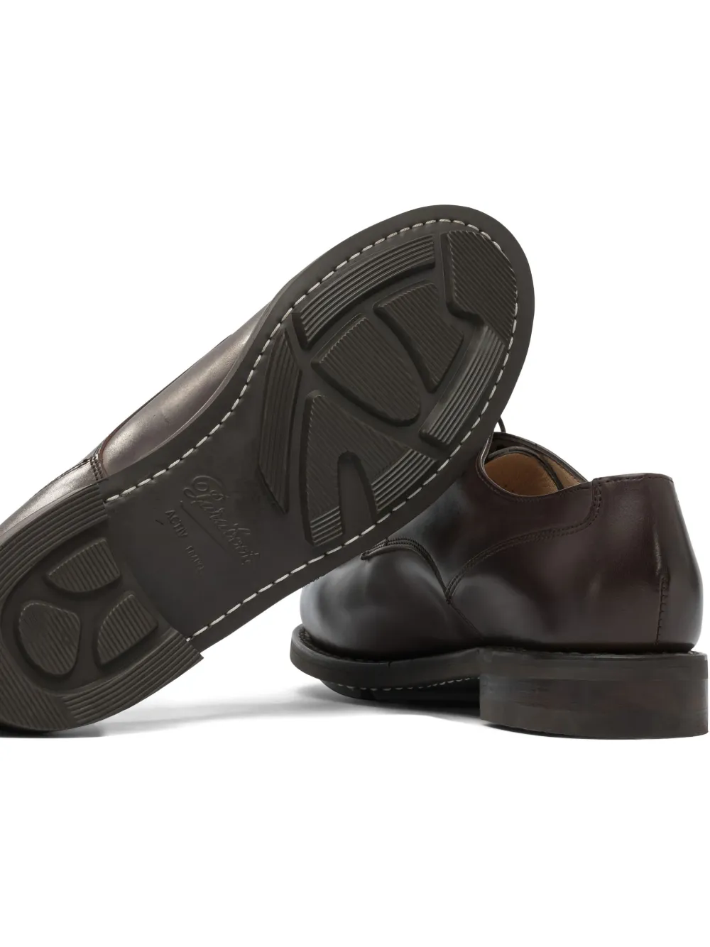Paraboot Chambord leather lace-up shoes Brown