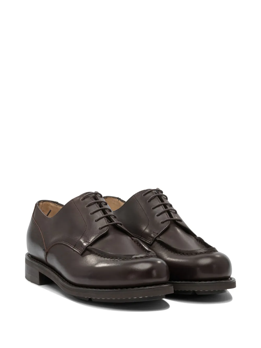 Paraboot Chambord leather lace-up shoes Brown