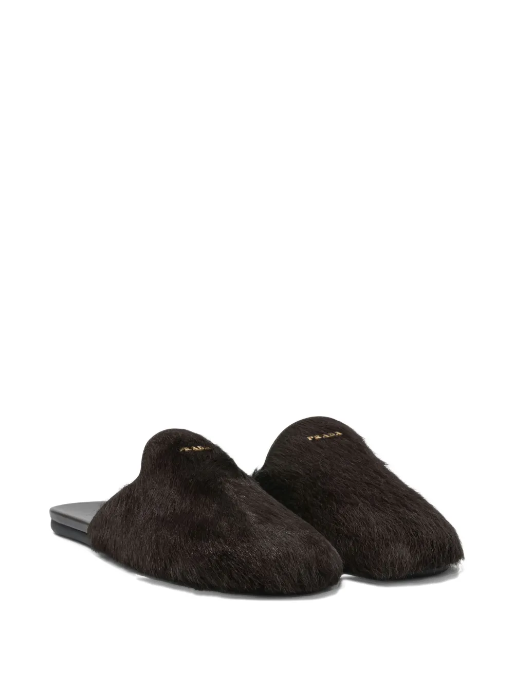 Prada Leren muiltjes Bruin