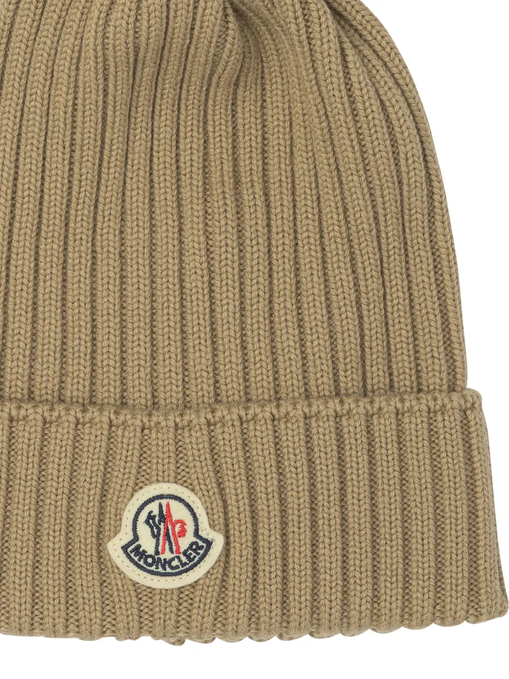 Moncler Enfant Muts met pompon Beige