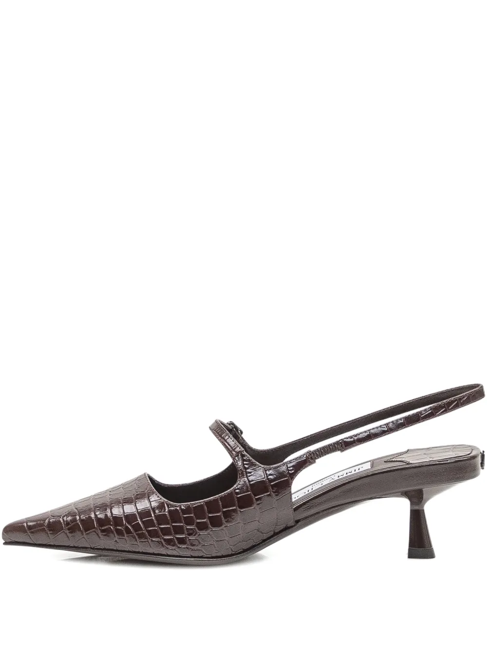 Jimmy Choo 45mm Didi slingback leather pumps Brown