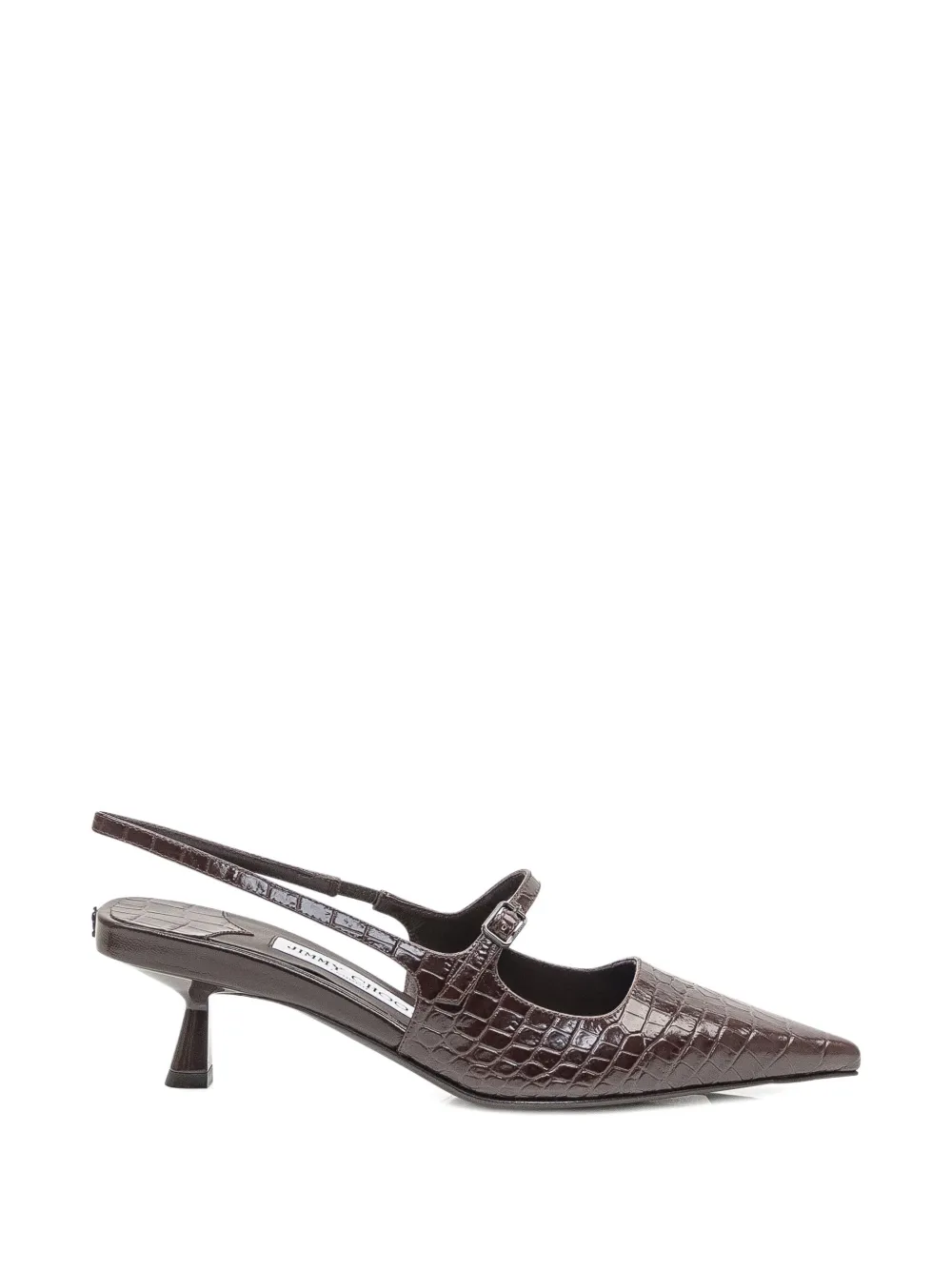 Jimmy Choo 45mm Didi slingback leather pumps Brown