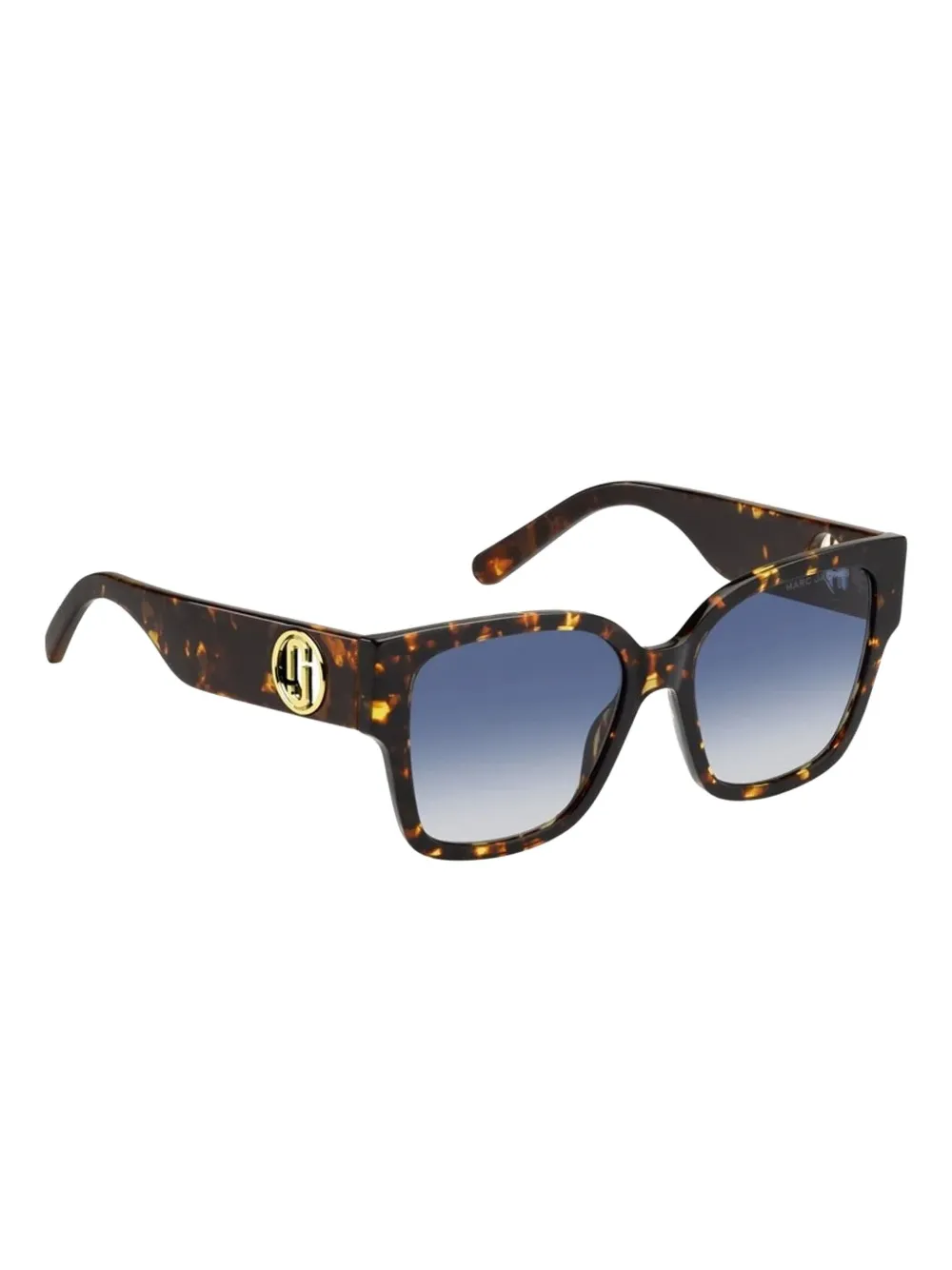 Marc Jacobs Tortoiseshell-pattern Sunglasses In Black