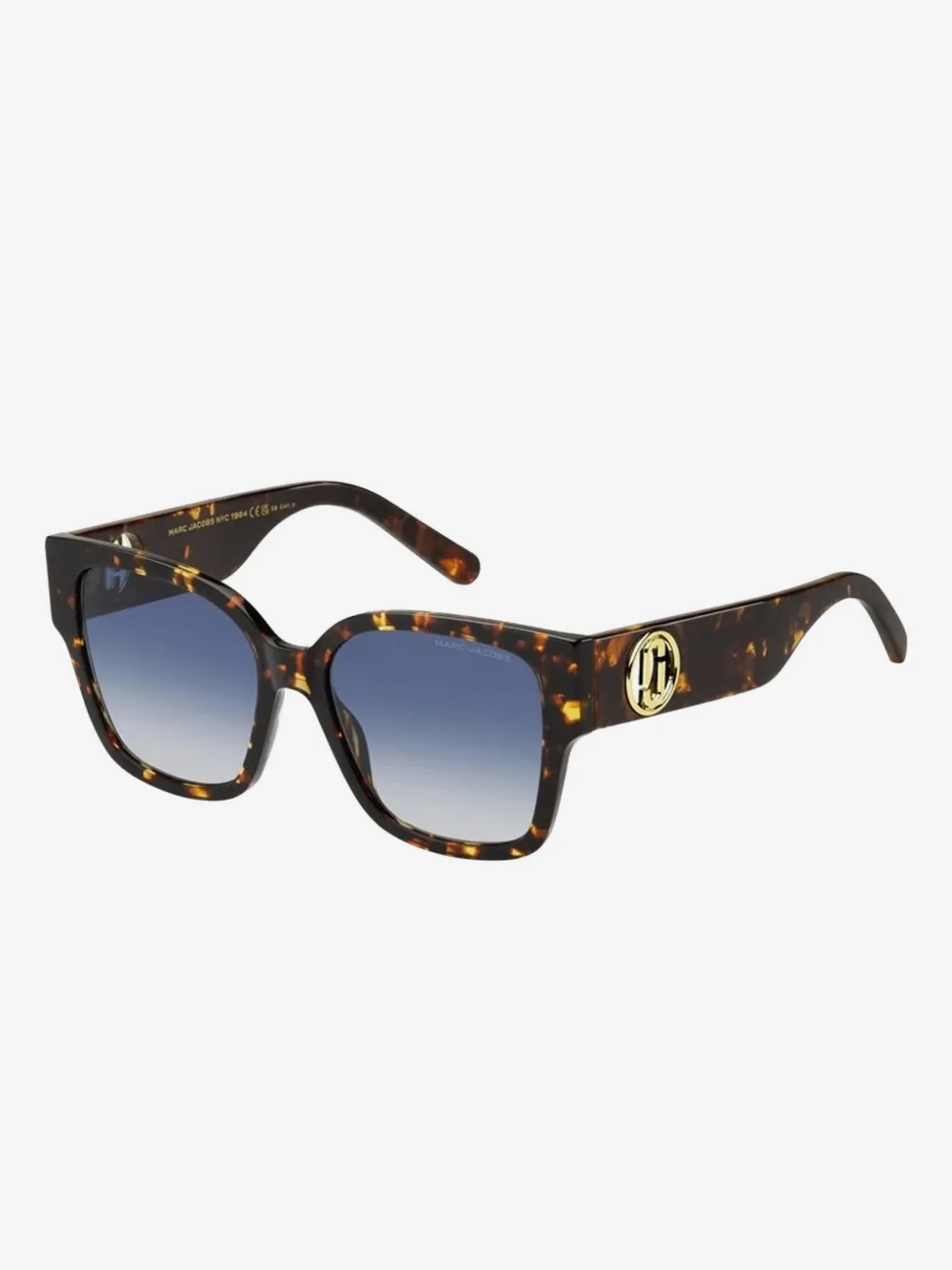 tortoiseshell-effect square-frame sunglasses — Image 3