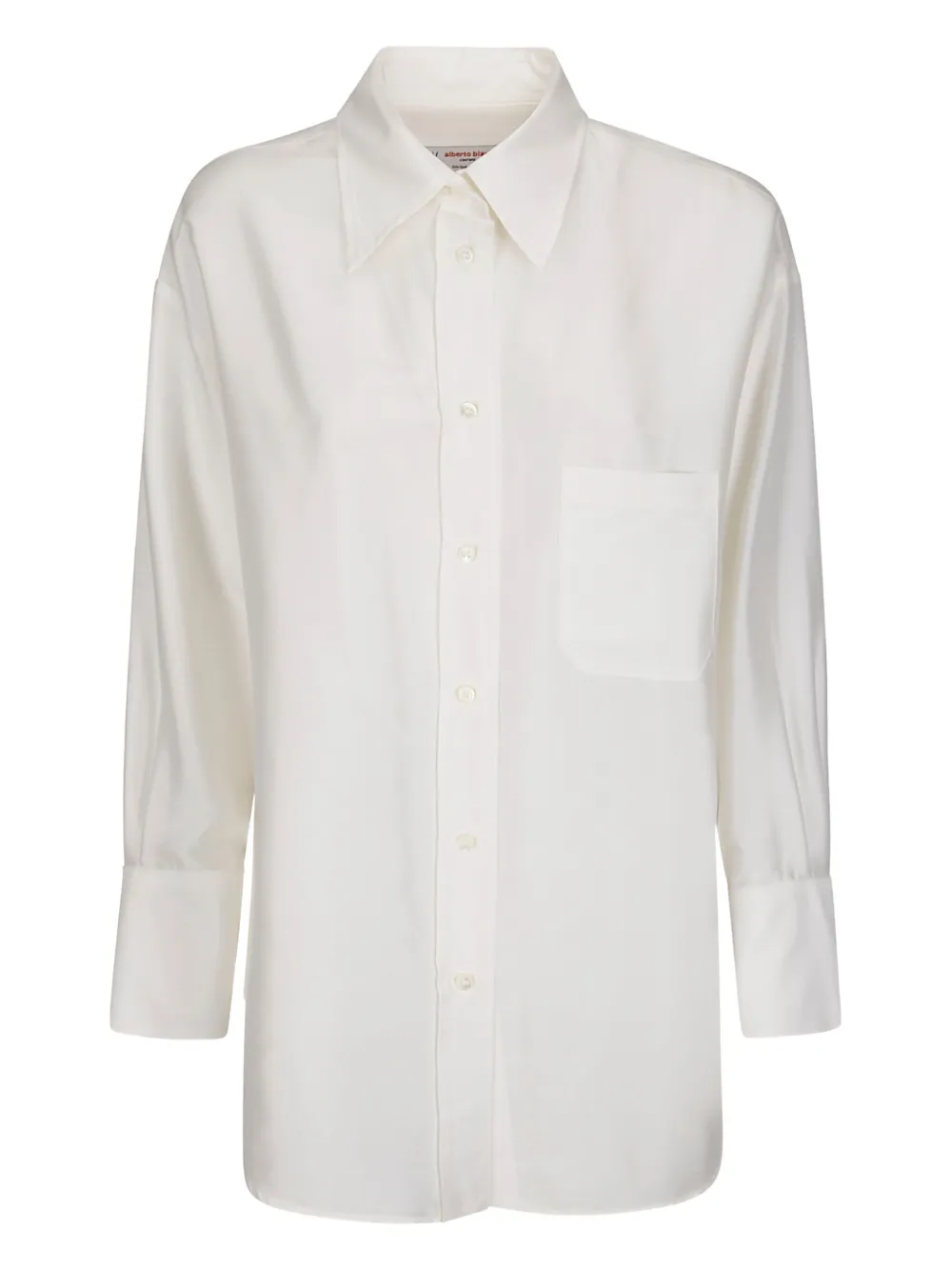 Alberto Biani Patch-pocket Buttoned-up Shirt In White