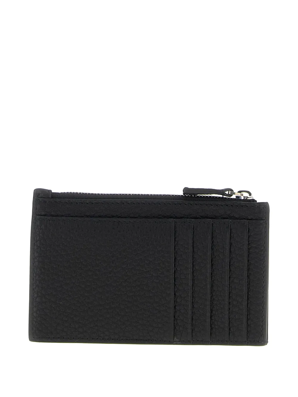Balenciaga logo zip card holder Zwart