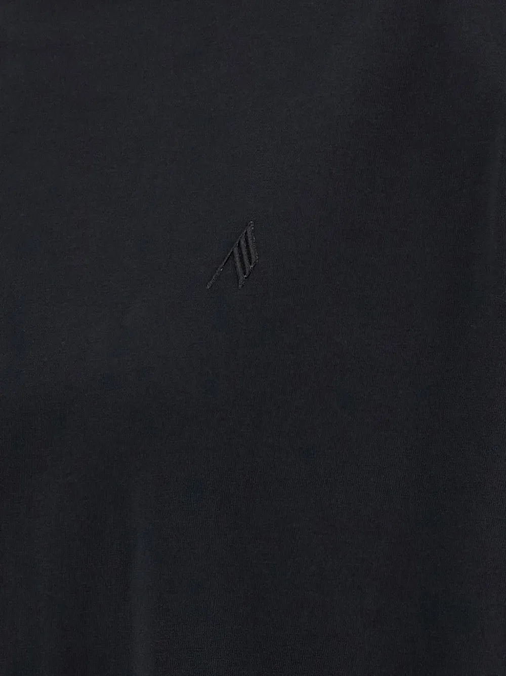 The Attico mock-neck T-shirt Zwart