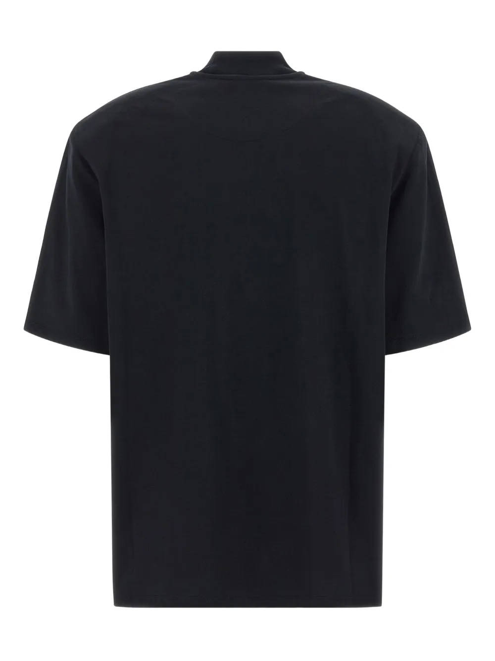 The Attico mock-neck T-shirt Zwart