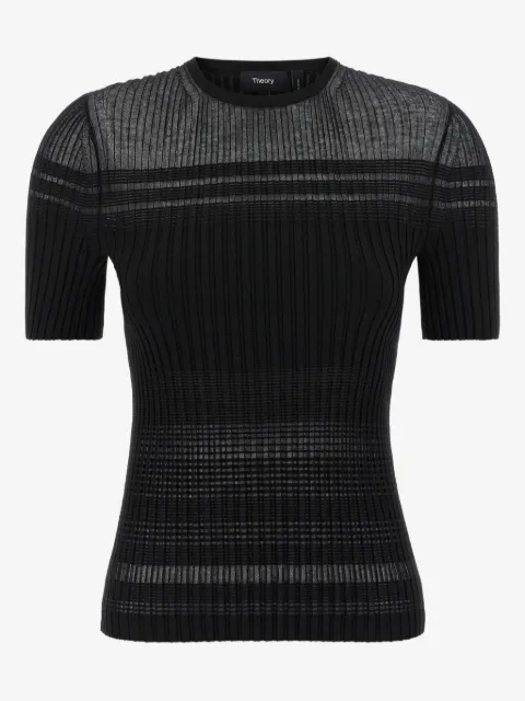 Theory ribbed crew-neck T-shirt