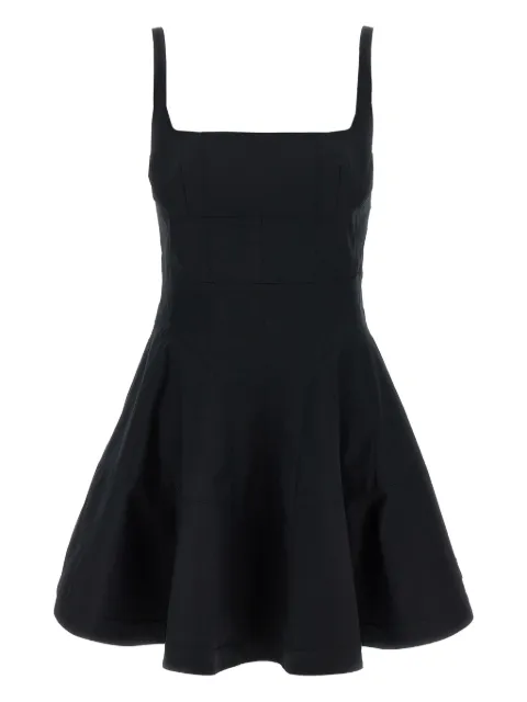 Giovanni Bedin square-neck poplin mini dress