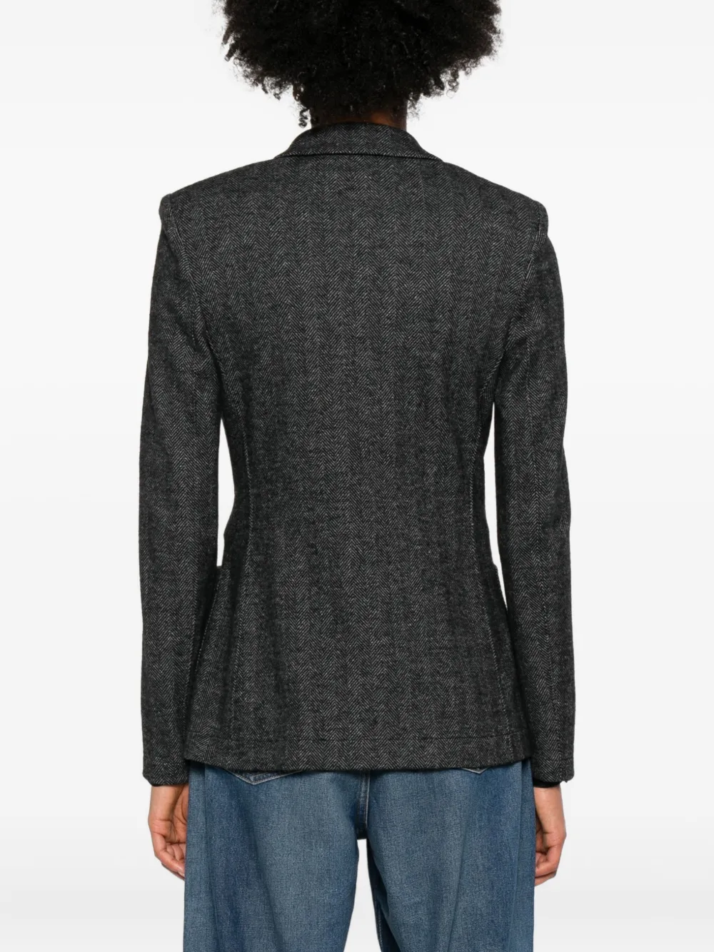 Harris Wharf London Blazer met dubbele rij knopen Grijs