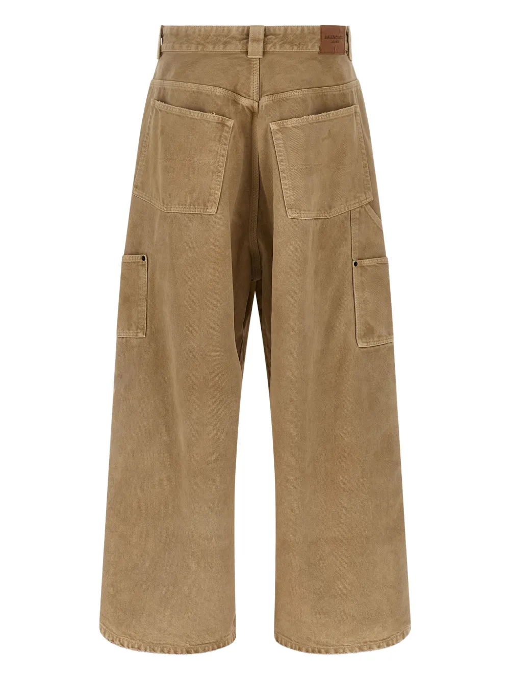 Balenciaga patche-panels jeans Bruin