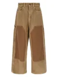 Balenciaga patche-panels jeans - Brown