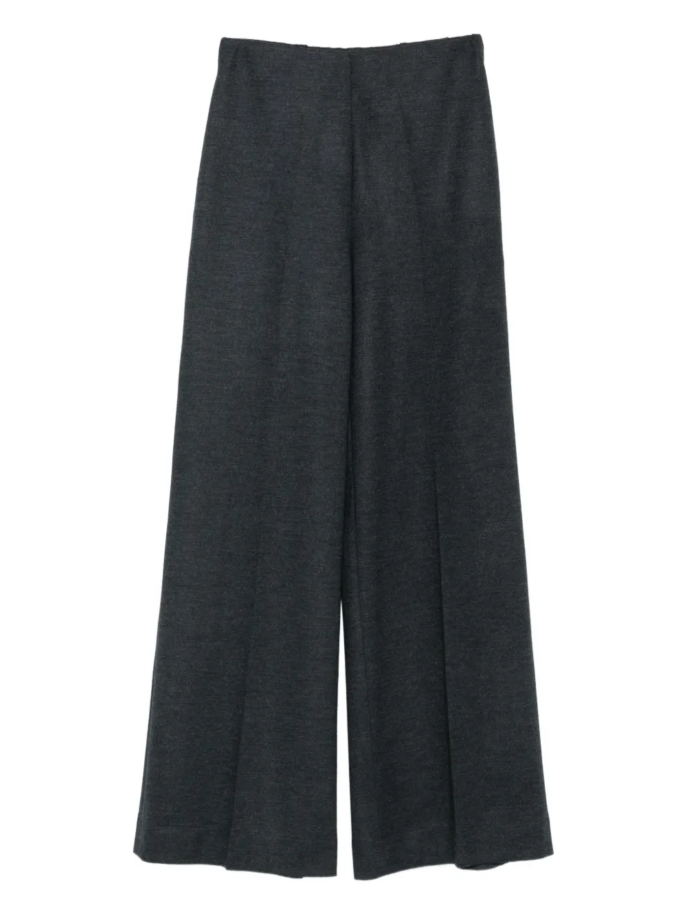 Harris Wharf London Wide-leg Wool Trousers In Multi