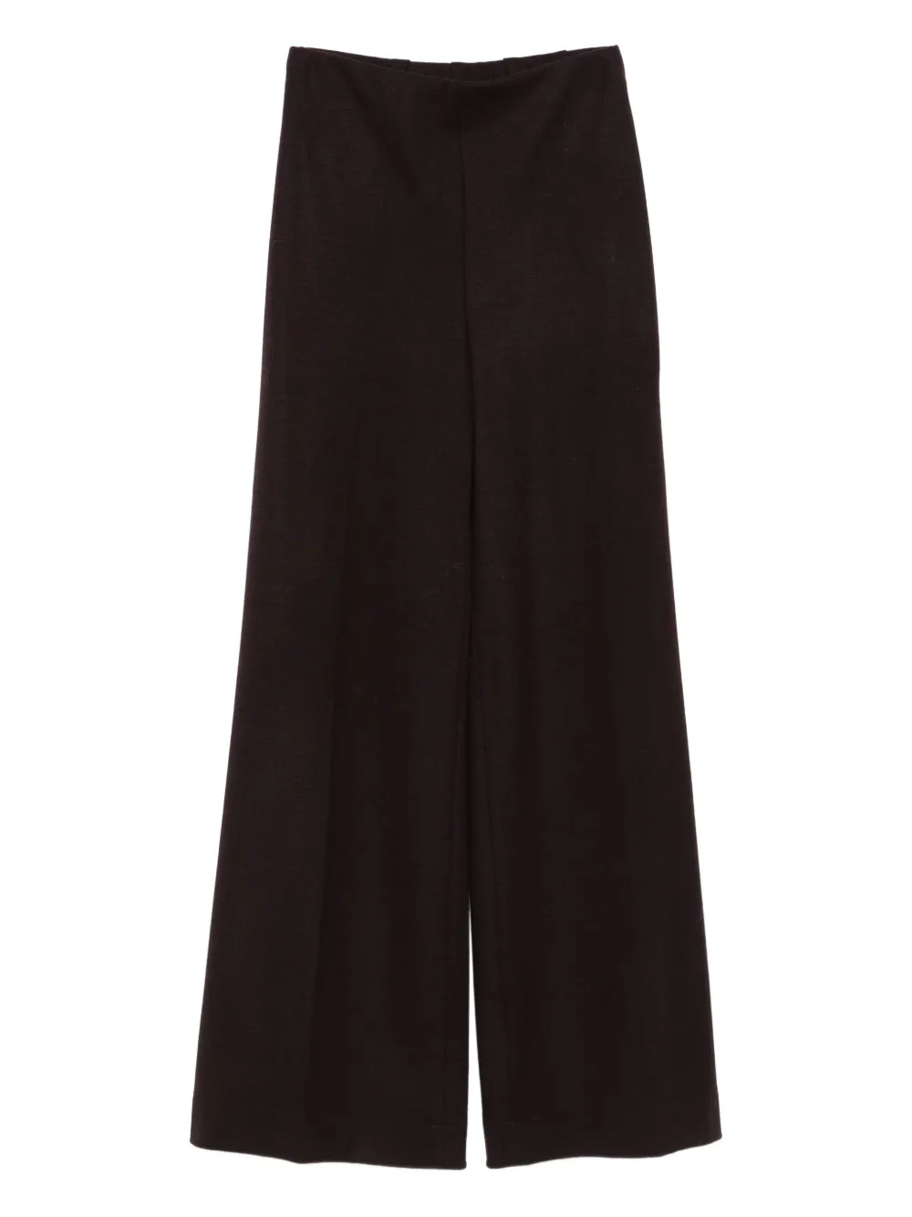 Harris Wharf London Wide-leg Wool Trousers In Purple